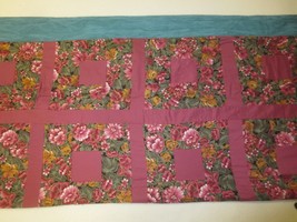 Floral Patchwork Window Or Door Valance To Complete - 22&quot; X 72&quot; - £6.39 GBP