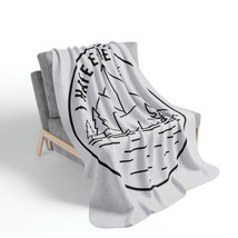 I Hate People Camping Scene Fleece Sherpa Blanket - Funny Outdoor Adventure Gift - £41.54 GBP+