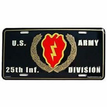 Army 25TH Infantry Division Car Tag License Plate Made In Usa - £23.97 GBP