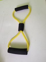 Resistance Bands Exercise Black Yellow Fitness Equipment Infinity Shaped - $12.35