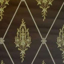 16sr Rich GOLD+CHOCOLATE Strahan late 1700s Federal Neoclassical Repro Wallpaper - £417.99 GBP