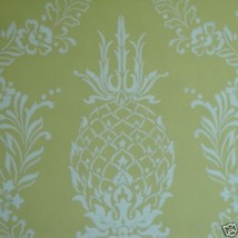 12sr Pineapple Stencil Handprinted Waterhouse Designer Wallpaper - $385.11