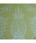12sr Pineapple Stencil Handprinted Waterhouse Designer Wallpaper - $385.11