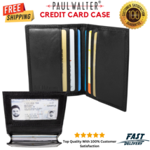 Men&#39;s New Credit Card ID Holder Slim Case Bifold Business Wallet,RFID,Leather - £7.82 GBP