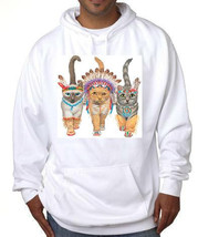 hoodie INDIAN CATS hoodies shirt movies  hoody  shirt hoodies cool pets cat anim - £27.45 GBP