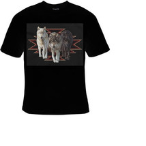 wolfs animals pets Tshirts clothes T Shirts Tees, Tee T-Shirt designs funny cool - £11.85 GBP
