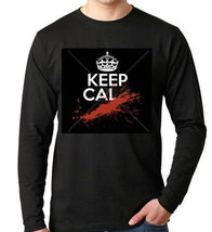 Keep Cal Calm  ...   Long sleeve shirt  Cool Funny Humorous long sleeved T Shirt - £15.80 GBP
