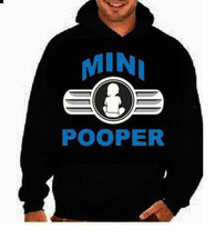 mini pooper unisex mens womens  hoodies Funniest Humorous designs hoodie graphic - £27.45 GBP
