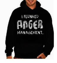 i flunked anger management funny cool hoodies Funniest Humorous designs hoodie g - £27.45 GBP