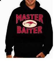 master baiter unisex mens womens funny cool hoodies Funniest Humorous designs ho - £27.45 GBP