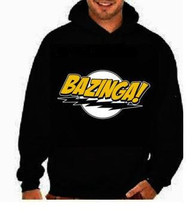 bazinga hoodie sweater shirt hooded - £27.45 GBP