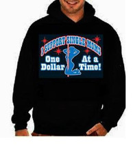 i support single moms stripper:funny cool hoodies hooded hoody sweater shirt hoo - £27.45 GBP