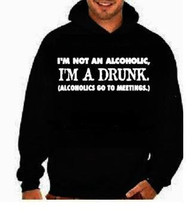 im not alcoholic :funny cool hoodies Funniest Humorous designs graphic hooded ho - £27.51 GBP