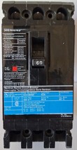 Siemens ITE  ED43B060 3 Pole 60 Amp Sentron Series Circuit Breaker FREE ... - $2,404.55 MXN