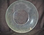 Old Vintage Clear Glass 7-1/4" Salad Plate by Arcoroc Diamond Swirl Patt... - $14.84