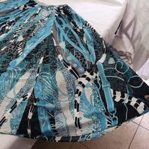 ESY Studio EY Women's Turquoise Multicolor Pull-on Circle Skirt Size Large image 7