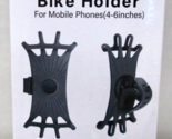 Bike Phone Holder Mount for Bicycle Handlebar Silicone Universal 4-6&quot; Black - $7.59