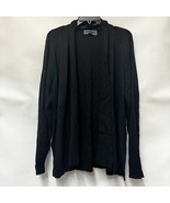 Karen Scott Womens XXL Deep Black Ribbed Open Front Cardigan Sweater NWT... - $454.63 MXN
