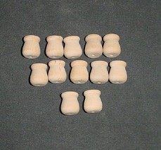 LOT Of  12  5/8&quot;  Wooden  CANDLE CUP craft wood holder Bean Pot  NEW - £2.41 GBP
