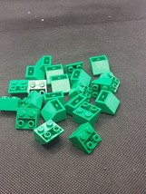LEGO Parts Green Slope Inverted 45 2 x 2  3660 QTY 20   1637/16 - £1.41 GBP