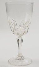 Cris D&#39;Arques Flamenco Pattern Water Goblet 6 3/4&quot; Tall Stemware Glassware Glass - £6.98 GBP