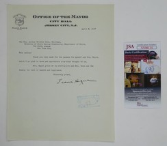 Frank Hague Signed Autographed 1947 TLS Letter New Jersey Mayor JSA COA - $39.59