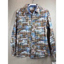 Robert Stock Heritage Shirt Mens Red Classic Fit All Over Print Cabincor... - $372.25 MXN