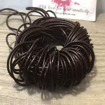 10/100 meters Brown Genuine Leather Cord (Thread, wire) - $8.86+