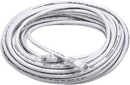 50FT 24AWG Cat6 550MHz UTP Ethernet Bare Copper Network Cable White - £25.47 GBP