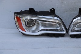 11-14 Chrysler 300C Halogen Projector Headlight Lamp Set L&R POLISHED image 4