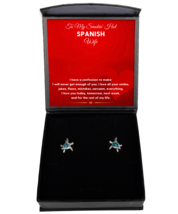 Spanish Wife Earrings Gifts - Turtle Ear Rings Jewelry Valentines Day Present  - £39.92 GBP