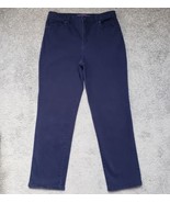 Gloria Vanderbilt Women&#39;s Size 12 Short Amanda High Rise Dark Blue Jeans - $23.24 CAD