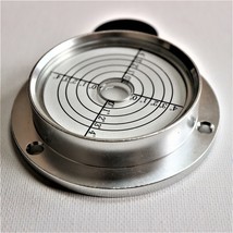 Large Flanged Metal Circular Angle Spirit Bubble, 90mm, Surface Level C - £37.88 GBP