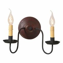 Ashford Wood Wall Sconce in Plantation Red - 2 Light image 2