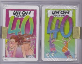 Uh Oh Four Oh Gag Gift  Playing Cards - £6.22 GBP