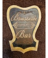 Resin Wall Plaque Tile Art Brasserie Provence Bar 6&quot; x 4&quot; - £6.35 GBP