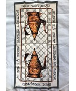 Pennsylvania Dutch kitchen towel linen signed Virginia Zito unused - €10,38 EUR