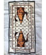 Pennsylvania Dutch kitchen towel linen signed Virginia Zito unused - £9.34 GBP