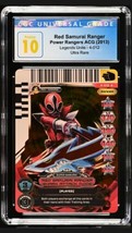Power Rangers ACG. Legends Unite. Red Samurai Ranger. ULTRA RARE CGC 10 4-012 - $98.99