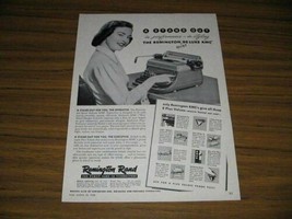 1948 Print Ad Remington Rand Quiet Deluxe KMC Typewriters Happy Typist - $10.45
