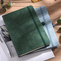 PU Leather Business Journal A5 Notebook Lined Paper Writing Diary 260 Pages - £20.02 GBP