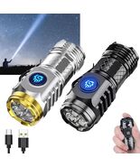German Three-Eyed Monster Mini Flashlight Steel High Lumen Rechargeable ... - $13.81 CAD