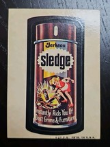 Topps Wacky Packages Sledge 3rd Series 1973 Sticker Vintage Original - $18.97 CAD