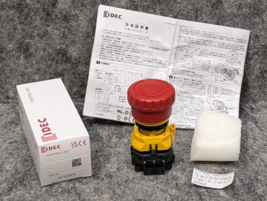 IDEC XW 22mm Estop  XW1E-BV402MFR Emergency Stop Push Button New - $42.99
