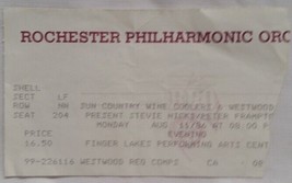 Stevie Nicks / Peter Frampton - Vintage Aug 11, 1986 Concert Ticket Stub - £7.96 GBP