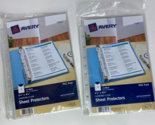 Avery 75007 Diamond Clear 30 Pack Sheet Protectors 5-1/2 x 8-1/2 for 3 o... - £12.56 GBP