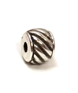 Brighton Mini Rope &amp; Roll Stopper Bead,Silver Finish, J98020 New Fits MI... - $10.45