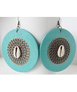 Turquoise Earrings Afrocentric Jewelry Afrocentric Earrings African Jewe... - £20.45 GBP