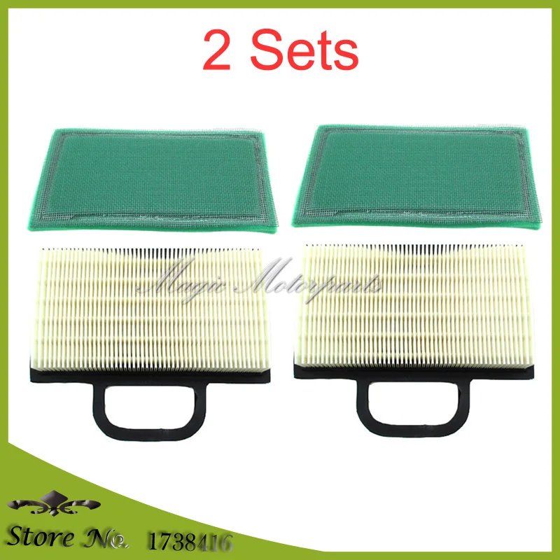 2 Air Filters + 2 Pre-Filters For Briggs & Stratton 499486 499486S 273638 273638 - $80.00