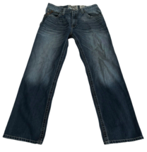 ARIAT M2 Relaxed Boot Jeans Mens 34x32 Actual (34x31) Blue Med/Dark Wash Denim - £33.76 GBP